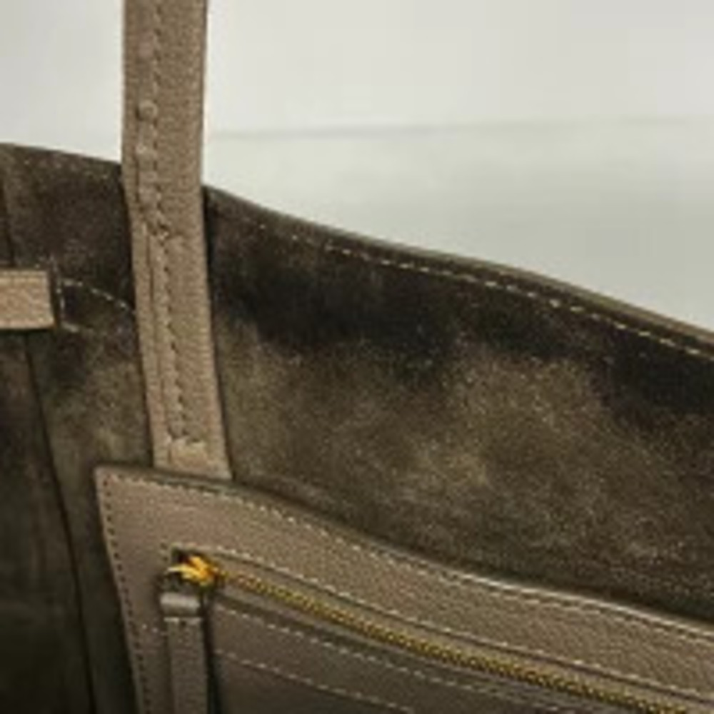 Celine Cabas Phantom Tote Bag Handbag Shoulder Leather Brown - Picture 6 of 7